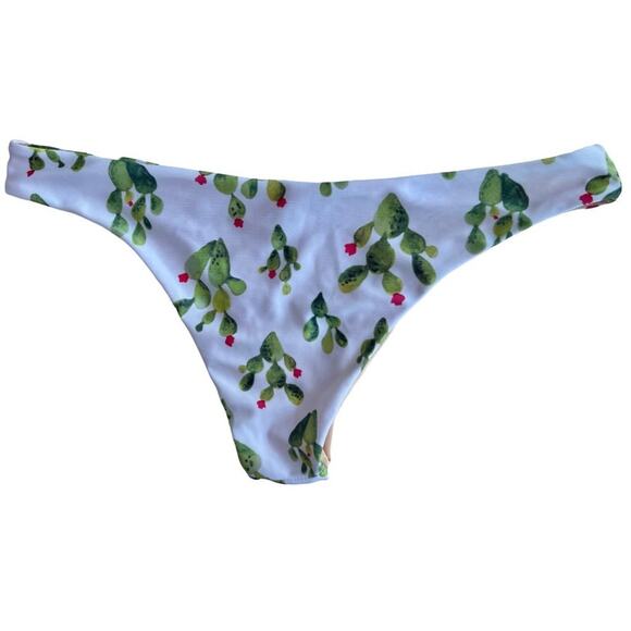 Womens White Cactus Print Bikini Swimsuit Set - Picture 8 of 13